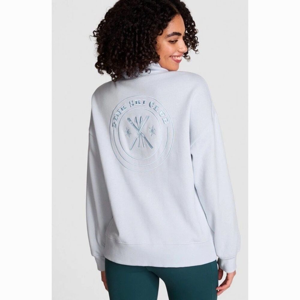PINK by Victoria’s Secret Pullover Sweatshirt Size 2XL XXL Powder Baby Blue NWT